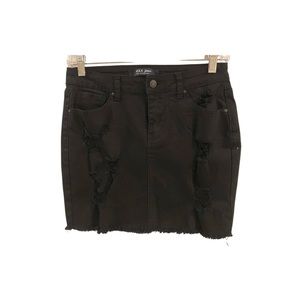 New Distress Mini Skirt